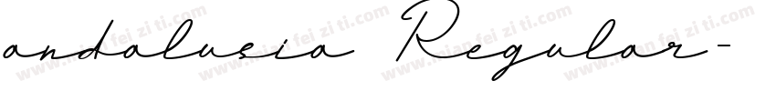 andalusia Regular字体转换